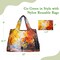 Wrapables Large Foldable Oil Painting Nylon Reusable Grocery Bag, Autumn